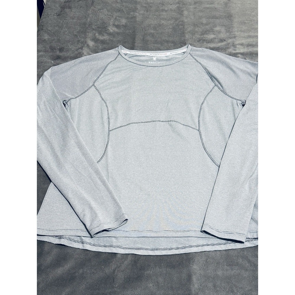 Women's Spyder Outerwear Grey Striped Long Sleeve Thermal